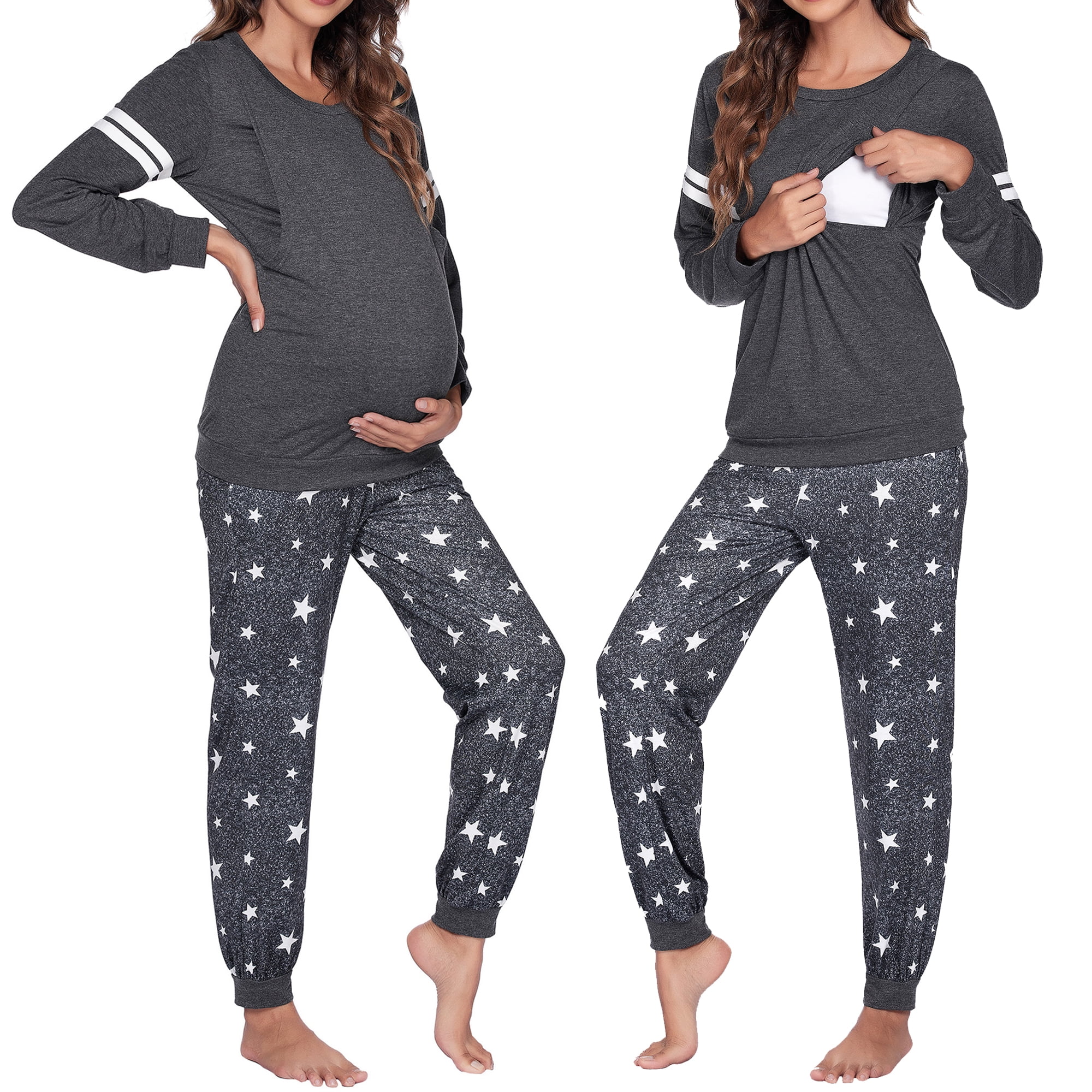 Maternity Clothes Nursing Tops Ekouaer Maternity Nursing Pajama