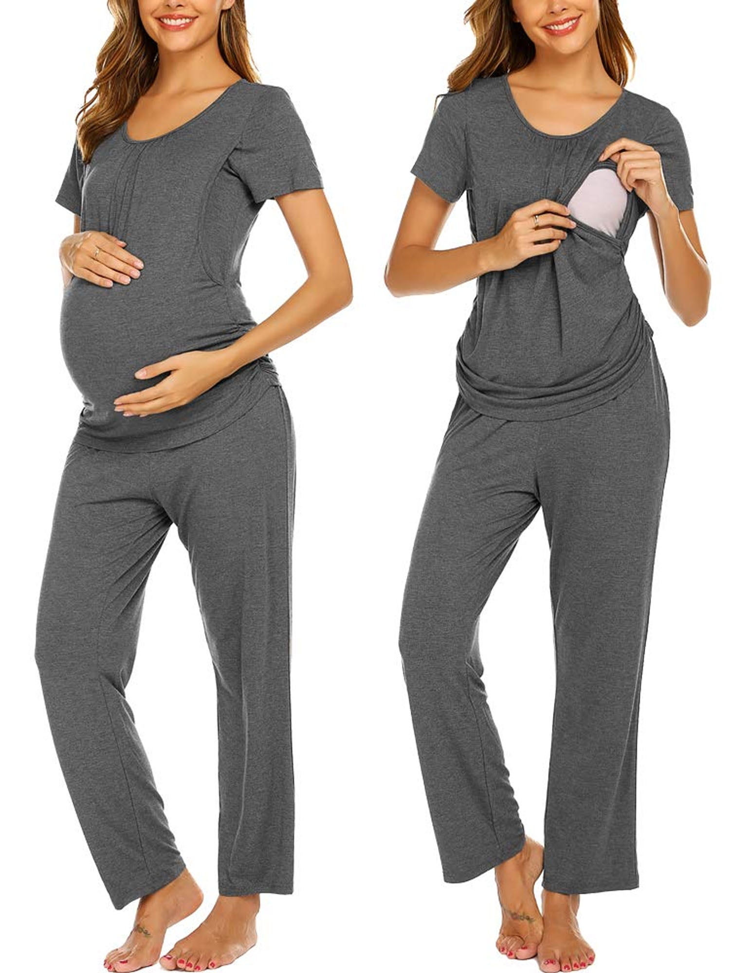Avidlove Maternity Nursing Pajama Sets Labor Delivery Pjs Louge Set