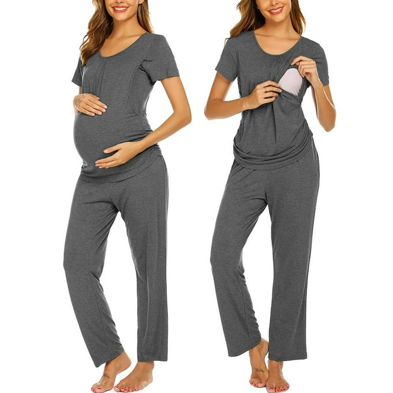 Avidlove Maternity Nursing Pajama Sets Labor Delivery Pjs Louge