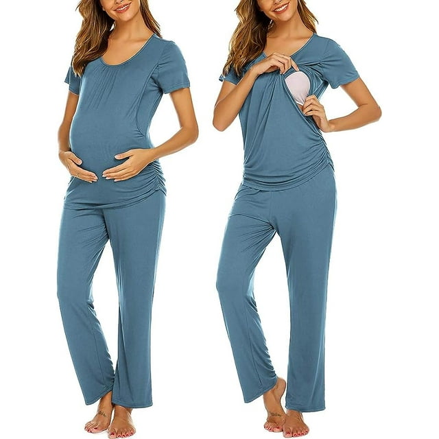 Avidlove Maternity Nursing Pajama Sets Labor Delivery Pjs Louge Set