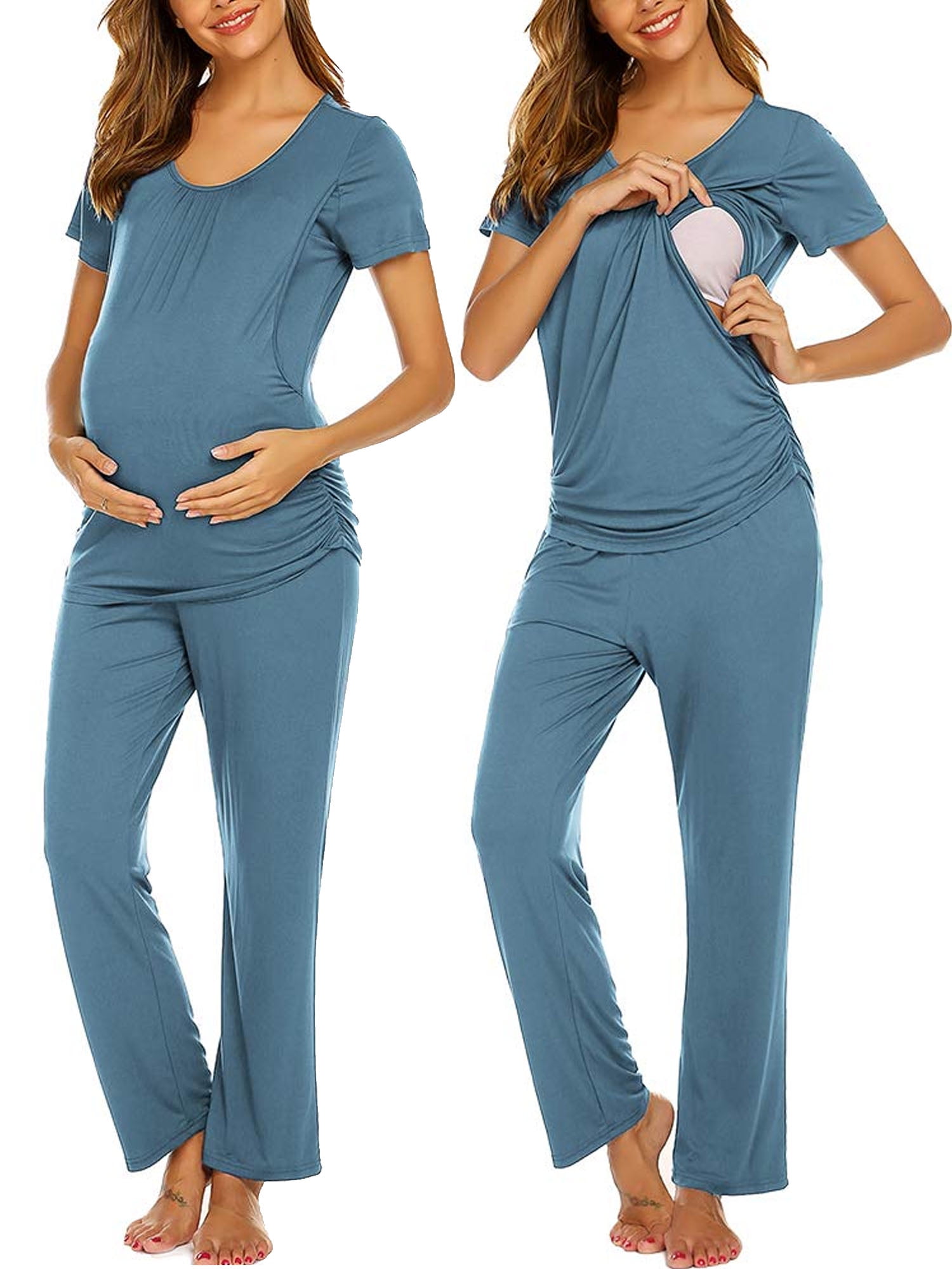 Avidlove Maternity Nursing Pajama Sets Labor Delivery Pjs Louge Set