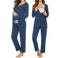 thumbnail image 1 of Avidlove Maternity Nursing Pajamas Set Labor Delivery Breastfeeding Sleepwear Long Sleeve Top and Long Pants Pjs Pregnancy Sleepwear, 1 of 5