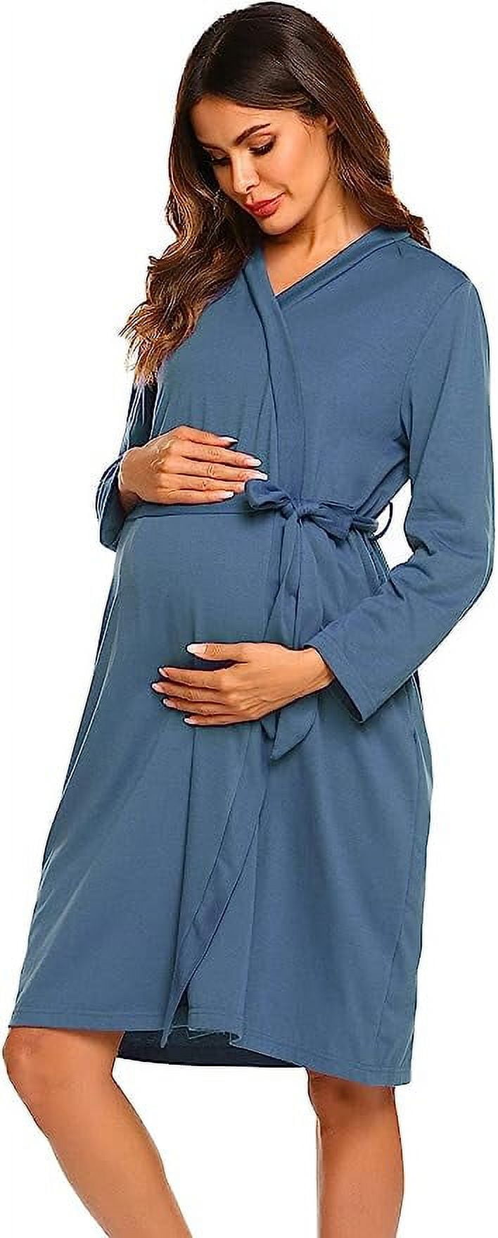 Avidlove Maternity Nursing Robes for Women Bathrobe Knee Length