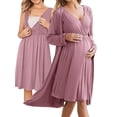 thumbnail image 1 of Avidlove Maternity Robe and Nursing Nightgowns Set for Hospitable Breastfeeding 3 in 1 Labor Delivery Nursing Sleeveless Gown Bathrobe Pregnancy Clothes, 1 of 6