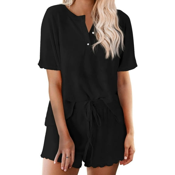 Avidlove Pajama Sets for Women 2 Piece Tie Dye Loungewear Set Cotton Tops & Shorts Ladies Pj Sets Sleepwear Matching Lounge Sets