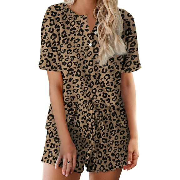 Avidlove Pajama Sets for Women 2 Piece Tie Dye Loungewear Set Cotton Tops & Shorts Ladies Pj Sets Sleepwear Matching Lounge Sets
