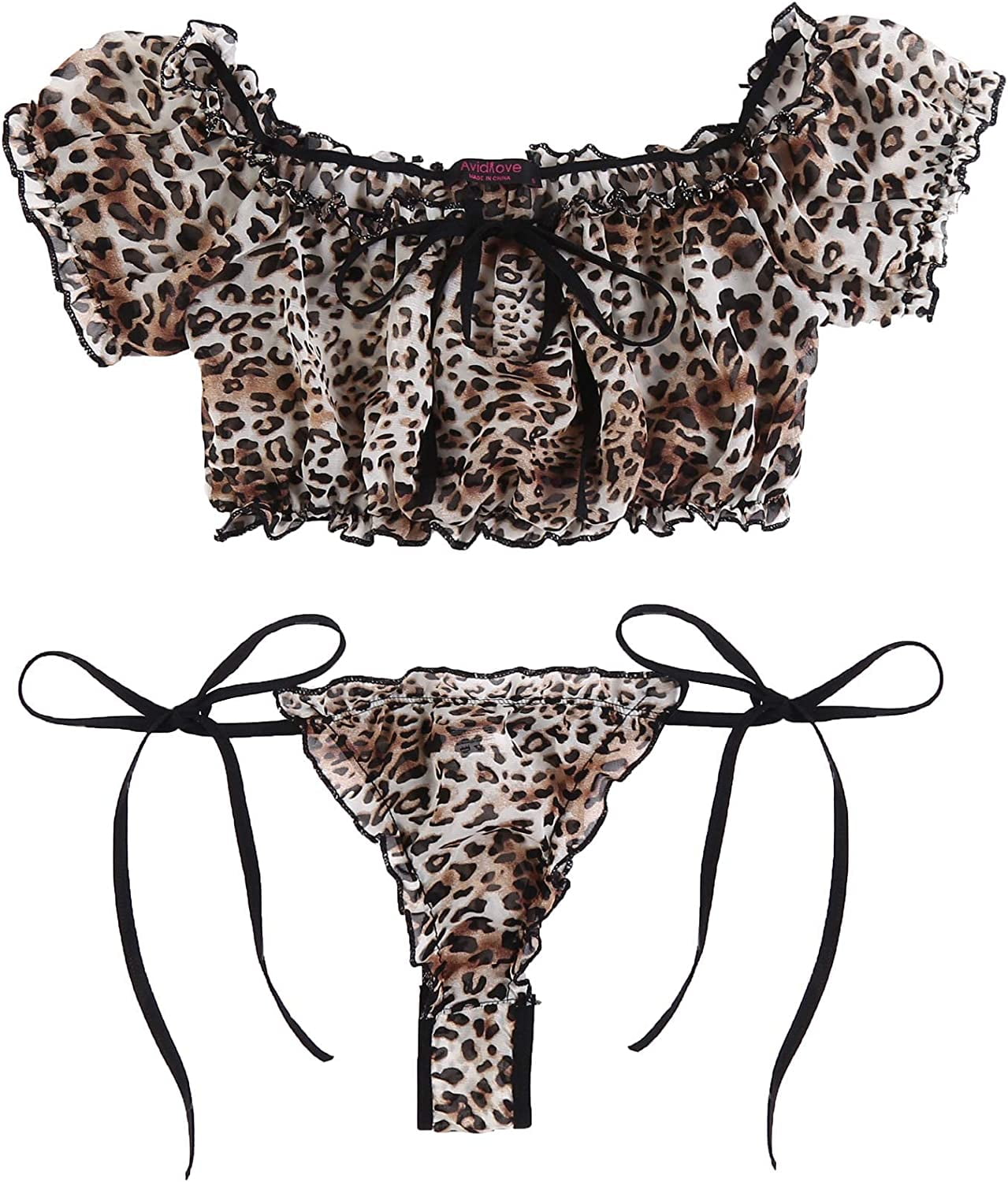 Avidlove Ruffle Mesh Babydoll Lingerie Set Plus Nigeria Ubuy