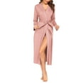 thumbnail image 1 of Avidlove Women's Kimono Robes Long Knit Batherobe Lightweight Soft Bath Shower Robe Long Sleeve Ladies Loungewear Bride Spa Robe, 1 of 8