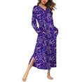 thumbnail image 1 of Avidlove Women Long Nightgown V Nek Nightshirt Sleepwear Full Length Sleepshirt with Pockets Long Sleeve Sleep Dress, 1 of 5