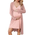 thumbnail image 1 of Avidlove Women Maternity Robe and Nursing Nightgown Sets for Hospitable Breastfeeding 3 in 1 Labor Delivery Nursing Dress Gown Bathrobe, 1 of 6