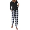 thumbnail image 1 of Avidlove Women Pajama Sets Comfy Long Sleeve Pjs Pullover with Plaid Jogger Pants Lounge Sets Crew Neck Soft Sleepwear, 1 of 8
