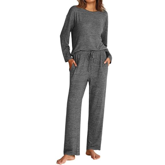 Avidlove Women Pajama Sets Long Sleeve Pjs Soft Pullover Top and Pants Loungewear Cozy Lounge Set with Pockets
