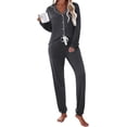 thumbnail image 1 of Avidlove Women Pajamas Set Long Sleeve Sleepwear Button Down Nightwear Soft Pj Loungewear with Pockets, 1 of 8