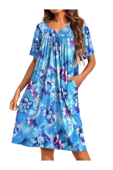 white christmas dresses Deep Green Fern Elegance Hawaiian Long Flare Dress / Muumuu Mall 12 main image 0