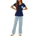 thumbnail image 1 of Avidlove Women's Pajama Set 2 Piece Short Sleeve Pj with Long Star Print Pants Sleepwear Soft Loungewear, 1 of 7