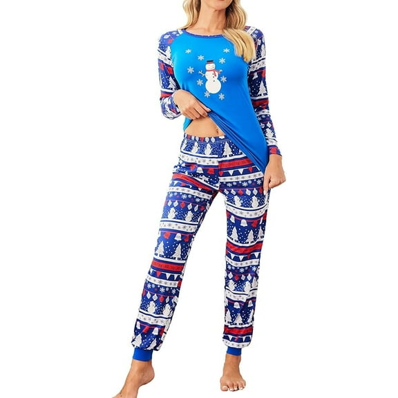 Avidlove Women Christms Pajama Sets Jogger Long Sleeve Print Tops and Jogger Pajama Pants Soft Pjs Sleepwear