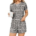 thumbnail image 1 of Avidlove Women's Pajama Set Shorts Sleepwear Short Sleeve Tops with Pjs Shorts Nightwear, 1 of 6