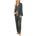 thumbnail image 1 of Avidlove Women's Pajama Sets Button Down Two Piece PJ Sets for Ladies Long Sleeve Sleepwear Nightwear Soft lounge sets S-XXL, 1 of 6