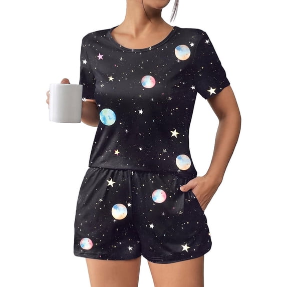Avidlove Women's Pajamas Set Short Sleeve Print Pjs Top and Shorts Sleepwear Comfy Loungwear with Pockets