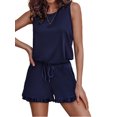 thumbnail image 1 of Avidlove Women's Pajamas Sets Sleeveless Pjs Tops with Ruffled Shorts Sleepwear Tank Top Loungwear, 1 of 7