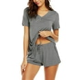 thumbnail image 1 of Avidlove Women's Shorts Pajama Set Short Sleeve Sleepwear Nightwear Pjs S-XXL, 1 of 6