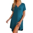 thumbnail image 1 of Avidlove Womens Nightgown Button Down Pajama Dress Sexy Ladies Sleepwear Maternity Night Shirts, 1 of 5