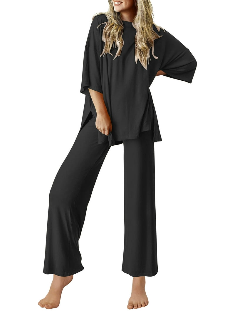 Avidlove Womens Pajama Set Soft Lounge Set Sleeve Pullover and