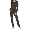 thumbnail image 1 of Avidlove Womens Pajamas Sets Plaid Long Sleeve Tops with Jogger Pjs Bottom Soft Lounge Set with Pockets, 1 of 7