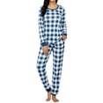 thumbnail image 1 of Avidlove Womens Pajamas Sets Plaid Long Sleeve Tops with Jogger Pjs Bottom Soft Lounge Set with Pockets, 1 of 7