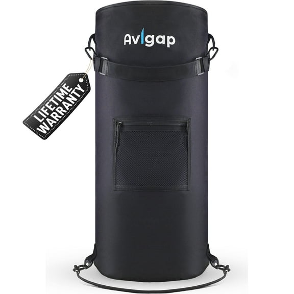 Avigap Boat Trash Can, 100% Odor & Leak Resistant, Portable, Reusable, 10-13 Gal Garbage Bag Snaps Inside, Easy to Install & Clean, Fishing, Sandbar, Kayak, Pontoon Boat Accessories