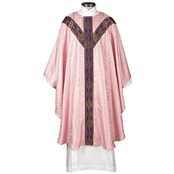 "Avignon Collection Chasuble Rose 59"" x 51"""