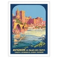 thumbnail image 1 of Avignon France - The Popes’ Palace (Le Palais des Papes) - Vintage Travel Poster by Roger Broders c.1922 - Fine Art Matte Paper Print (Unframed) 20x26in, 1 of 4