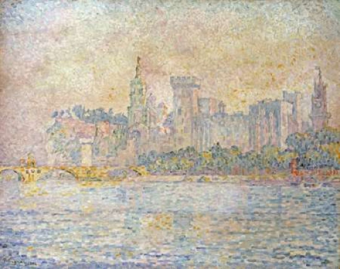 Avignon Morning Canvas Art - Paul Signac (24 x 30)