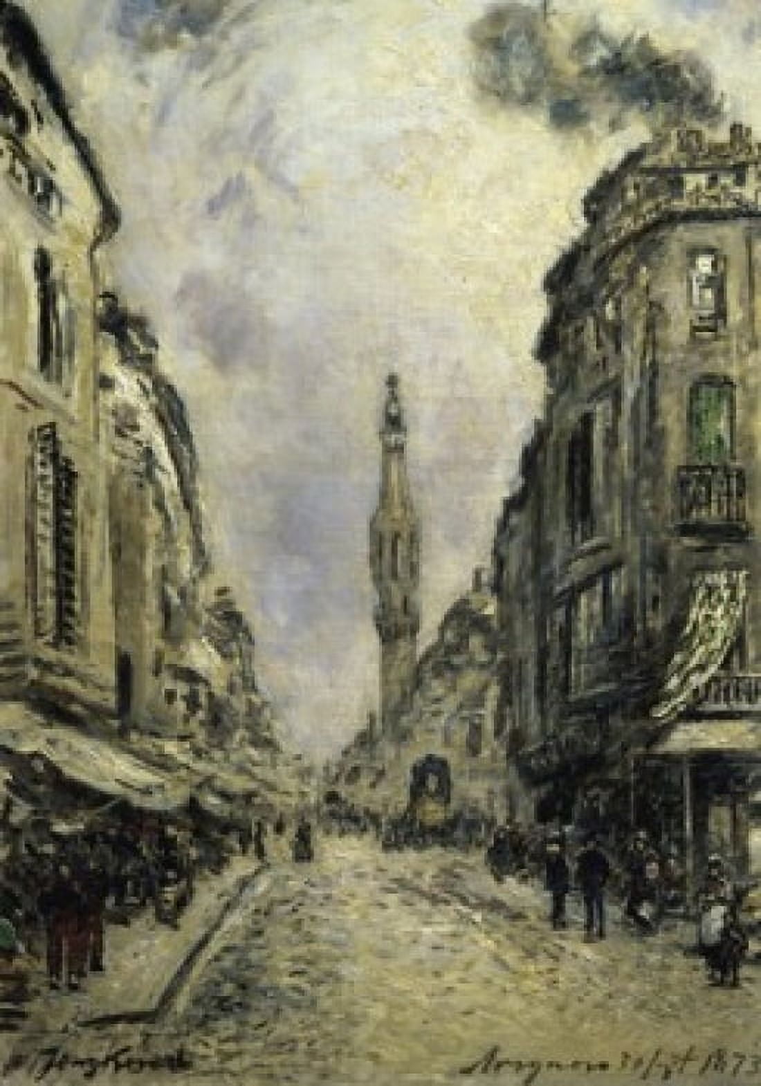 Avignon c 1873 Johan Barthold Jongkind (1819-1891Dutch) Musee Marmottan Paris Canvas Art - Johan Barthold Jongkind (18 x 24)