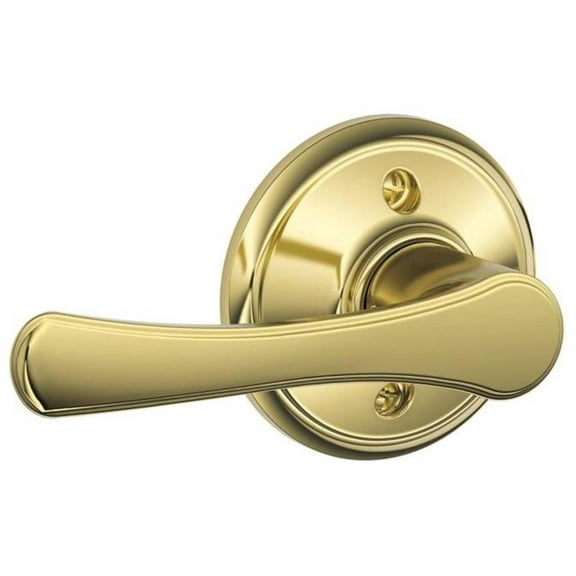 Avila Lever Non-Turning Lock, Bright Brass (F170 VLA 605)
