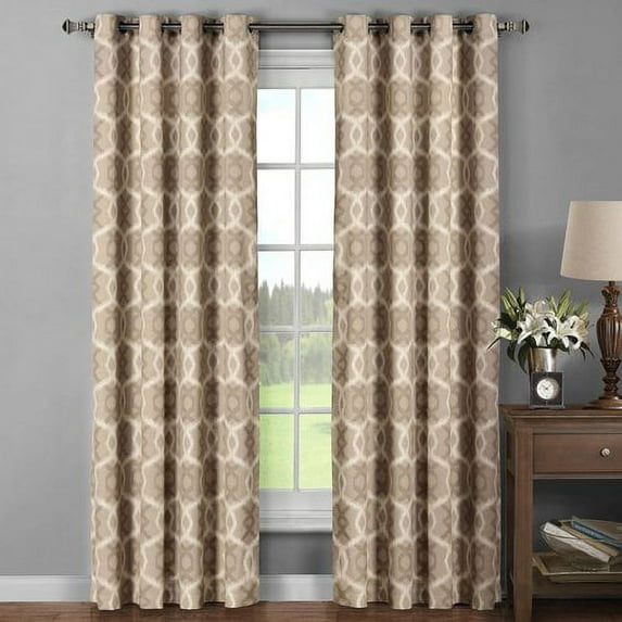 Avila Printed Cotton Extra-Wide 104" x 96" Grommet Curtain Panel Pair