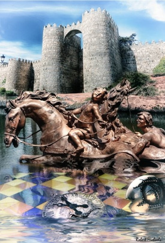 Avila Spain Canvas Art - Robert Michaels (12 x 18)