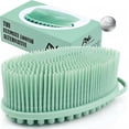 thumbnail image 1 of Avilana Silicone Body Scrubber Enhanced with Silver Infused Technology For Superior Cleanliness-Shower Brush (Style1-Green), 1 of 8
