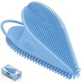 thumbnail image 1 of Avilana Silicone Face Scrubber- Dual Sided Manual Facial Cleansing Brush -Face Scrubber and Exfoliator- Deep Cleansing for All Skin Type (Face-Blue), 1 of 6