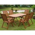 thumbnail image 1 of International Caravan Aviles Royal Tahiti 7-Piece Dining Set in Stain, 1 of 2