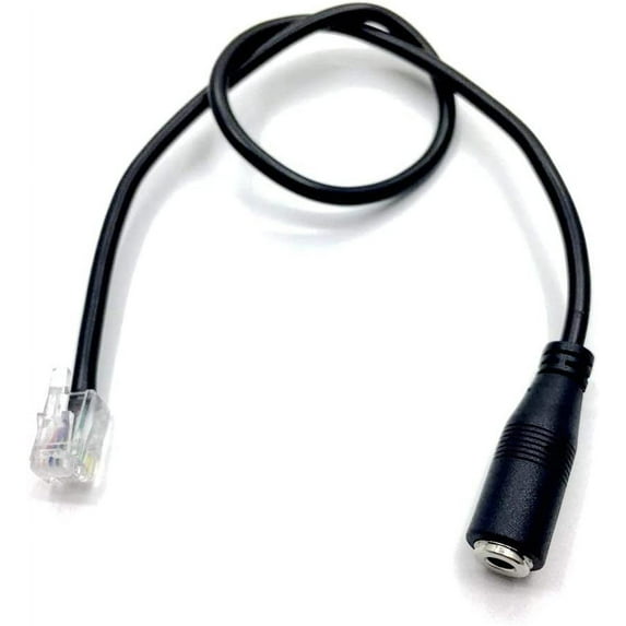 AvimaBasics Premium Female 3.5mm OMTP Smartphone Headset to Male RJ9 Cisco Telephone Plug Adapter Cable - PH35-RJ9 Cisco 9961 7940 7941 7942 8841 8845 9941