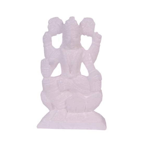 Avinash Handicrafts White Marble Goddess Laxmi (Height 6.5 inch )