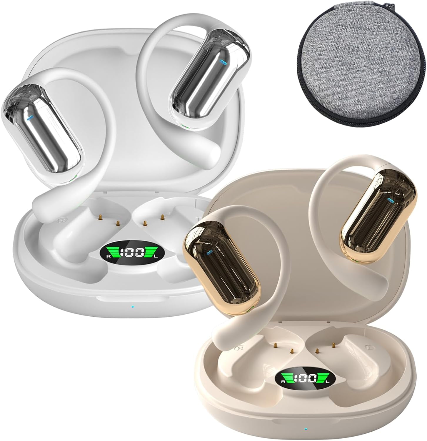 Aviorra Ai Translator Earbuds, Verbabuds Ai Translator Earbuds, Real-Time Multi-Language Translation, 144 Languages Supported, Wireless Bluetooth 5.4 Smart Earbuds for Communication Anywhere
