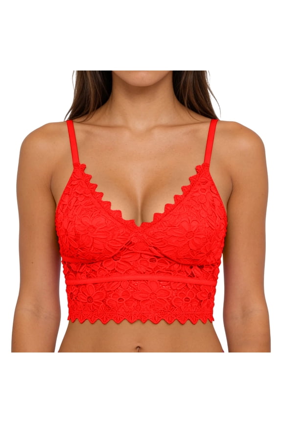 Enchanting Lace Ribbon Backless Bra for Women, Comfortable Polyester Top, Perfect for Sleep and Casual Wear