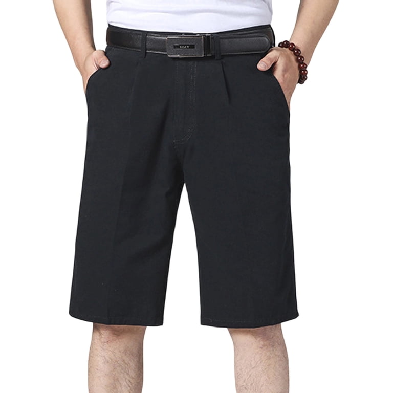 mens cotton dress shorts Avirosel Men's Golf Casual Solid Flat Front Long Short Chino Pants with Pockets for Outdoor Daily Wear Black FEMME Curves ESME Plus Zip fly with button Collection:Sweet Daydreams Color:Olive Mist Harris cotton