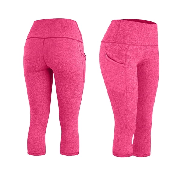 Avirosel Women’s Cropped Pocket Leggings for Fitness, Yoga, and Running - Soft, Stretchy, and Breathable Fabric for Daily Wear