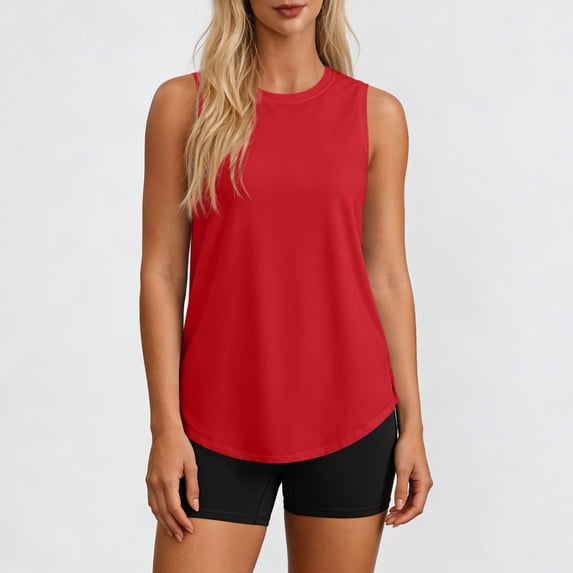 Avirosel Women's UPF 50+ Sun Protection Sleeveless Top, Breathable Wicking Fabric, Flowy Activewear for Yoga and Casual Wear