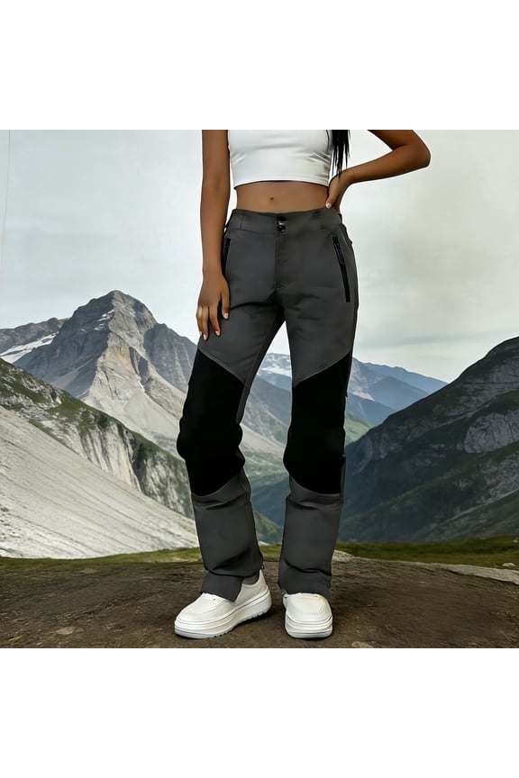 Women's Waterproof Windproof Hiking Pants, Softshell Outdoor Pants for Camping Trekking Fishing