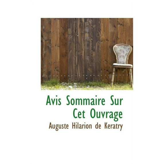 Avis Sommaire Sur CET Ouvrage (Paperback)