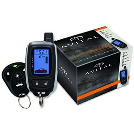 Avital 3300L 2-Way Car Security System W/LCD Remote & Zone2 Impact Sensor